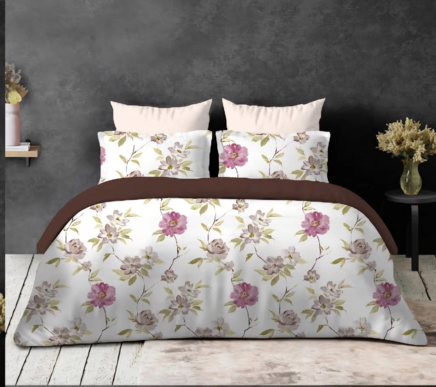 Premium Quality Geometric Design Bedsheet 100% Cotton 144-TC Super-Fine