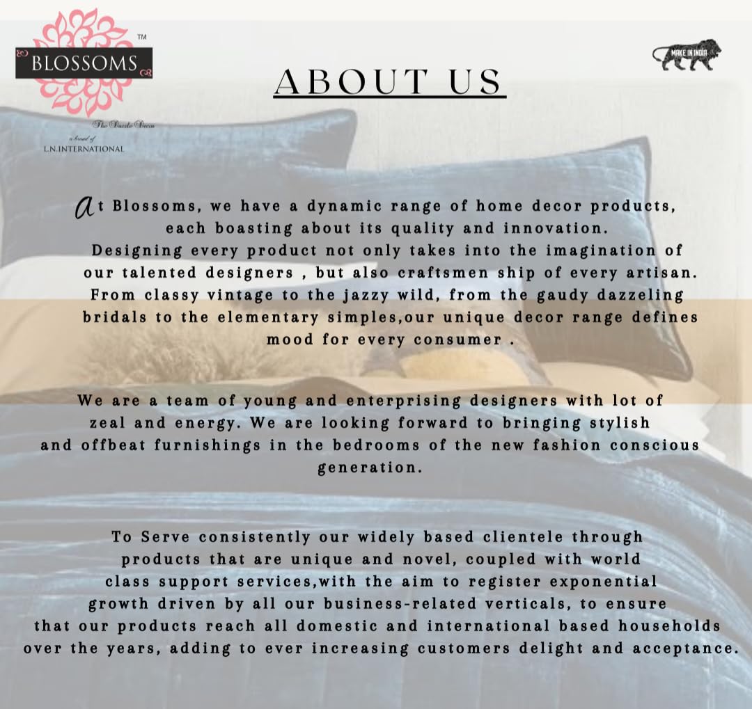 Blossoms Super King Size Premium Quality Geometric Design Bedsheet 100% Cotton 210-TC Super-Fine