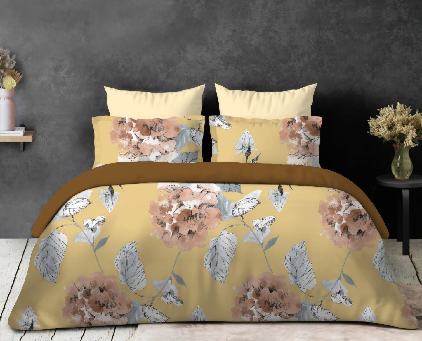 Printed doublebed micro cotton bedsheet.