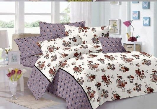 100%cotton double bedsheet 90x100 inch , super soft fabric with 2 pillows.