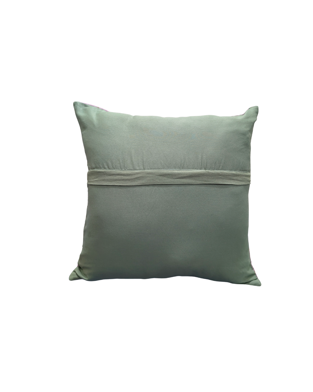 Blossoms patch work light purple cotton Cushion Cover | 16x16 inch cushion covers| leaf patchwork| pack of 1