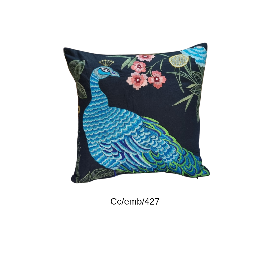 Decorative Cushion Cover |embroidery work| Cotton Fabric|Modern Design|cc|emb|411