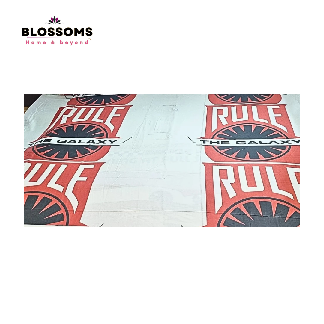 Blossoms kids printed pure cotton bedsheet , |500 thread count| with premium soft touch. |Safe for kids|. |2 pillow covers |.