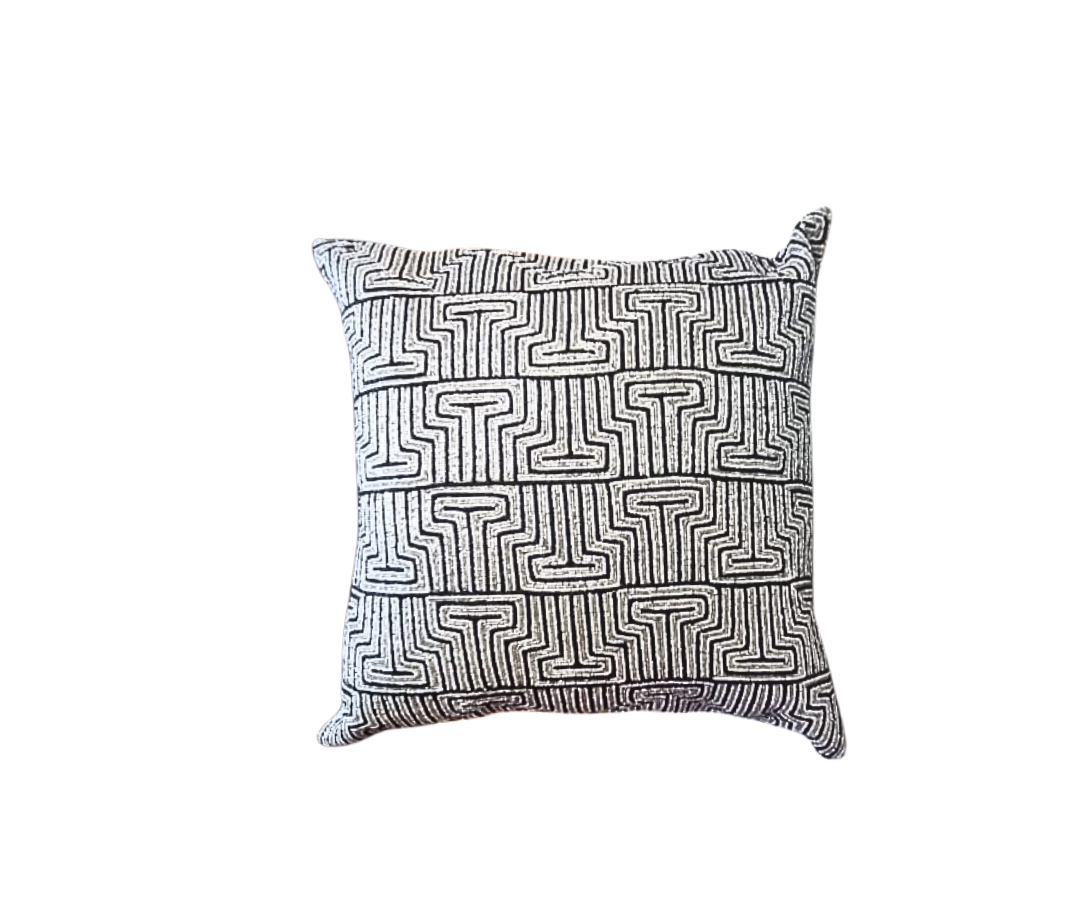 Blossoms beads handwork Decorative Designer Cushion Cover| 16x16|inch, grey Fabric|modern Design.set of 1