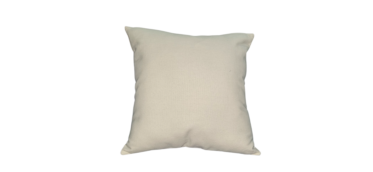 Blossoms Decorative Designer Cushion Cover |Embroidered work| 16x16|inch, Cotton Fabric|floral Design.
