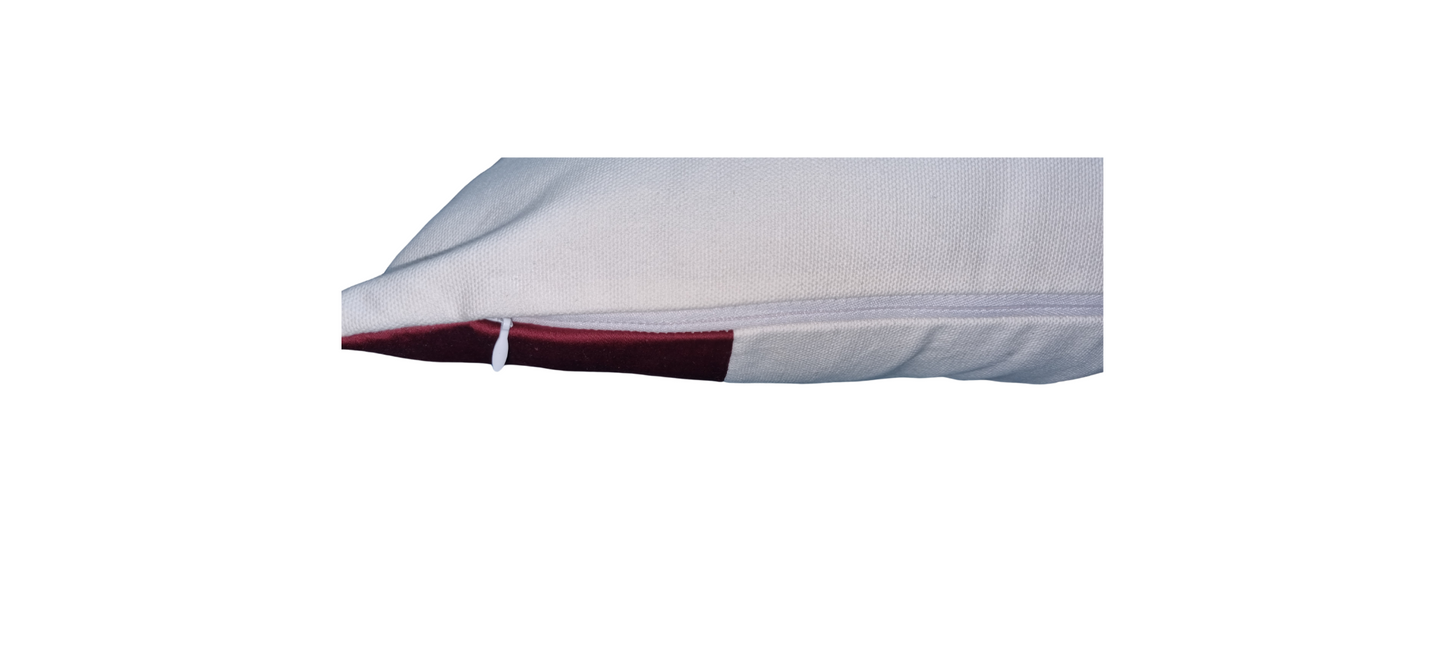 Blossoms 100% cotton embroidered Cushion cover 12x18 inch . Set of 1 .