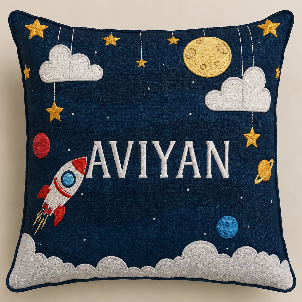 Blossoms kids cushion with filler 14*14 inch