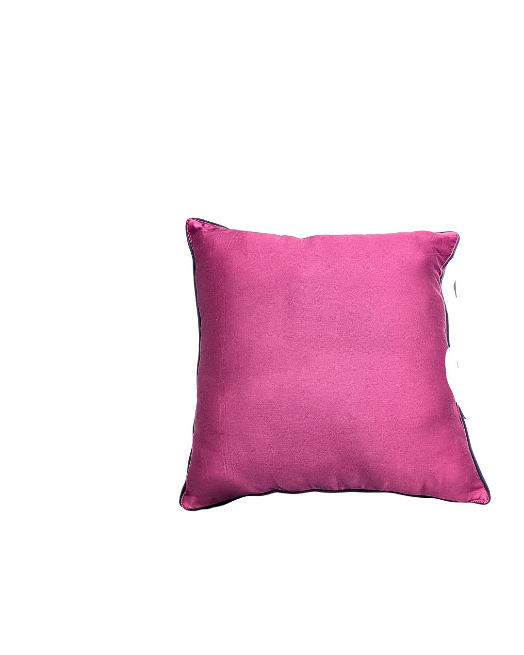 Blossoms magenta colour cotton fabric Cushion covers| 16x16 inch | super premium embroidery | pack of 1