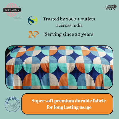 Microfiber double bedsheet |multicolor |2pillow covers|200tc|120gsm|Supersoft|95by 95inch|