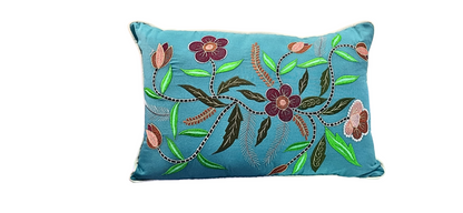 Blossoms Embroided designer cusion cover 12x18 inch