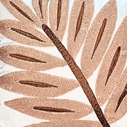 Decorative Cushion Cover |Aari work| 14 by 14| Cotton Fabric|Modern Design|cc|emb|408.