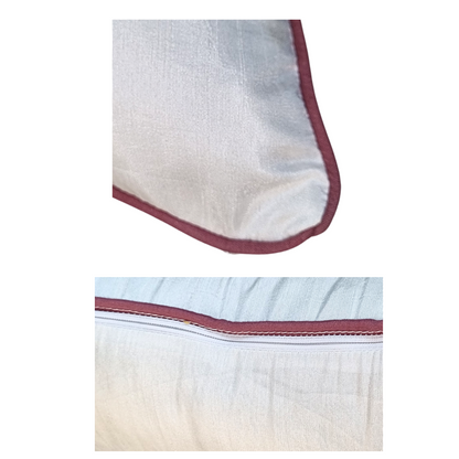 Decorative Cushion Cover |Aari work| 14 by 14| Cotton Fabric|Modern Design|cc|emb|408.