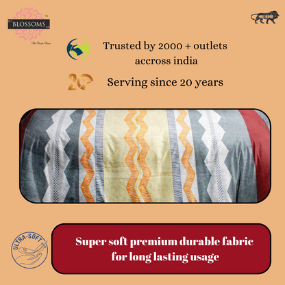 Microfiber double bedsheet |Stripe design |2pillow covers|200tc|120gsm|Supersoft|95by 95inch|