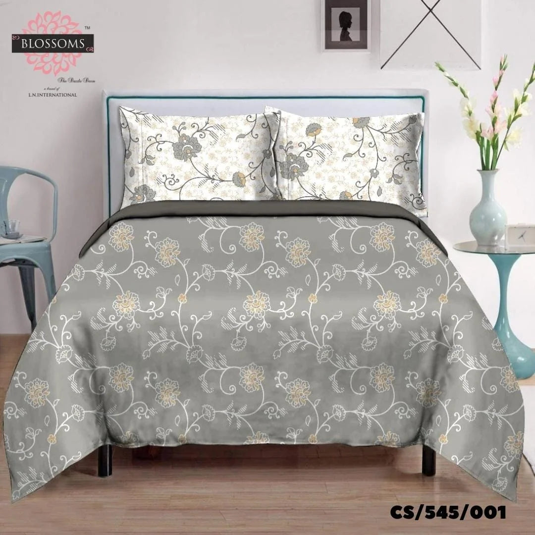 Cotton Satin Double Bed Bedsheets