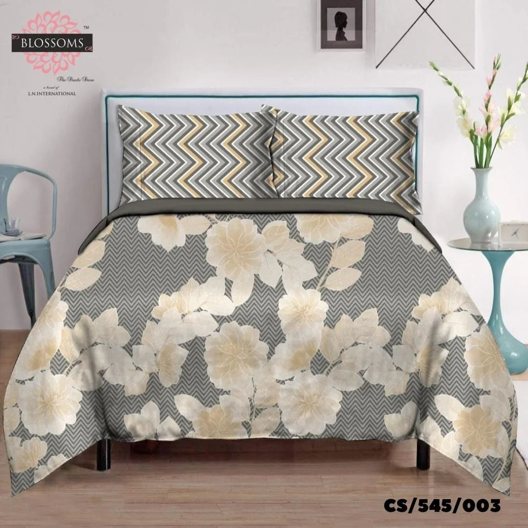 Cotton Satin Double Bed Bedsheets