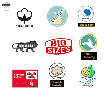 Premium Quality Geometric Design Bedsheet 100% Cotton 144-TC Super-Fine