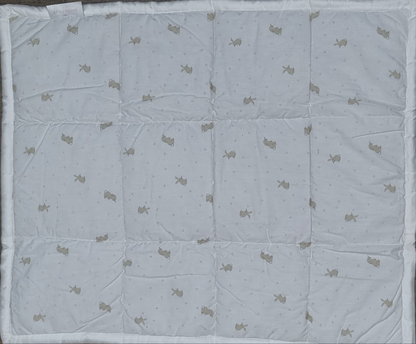 Blossoms kids embroidered double side quilt 28"x35"for age group upto 2 years.