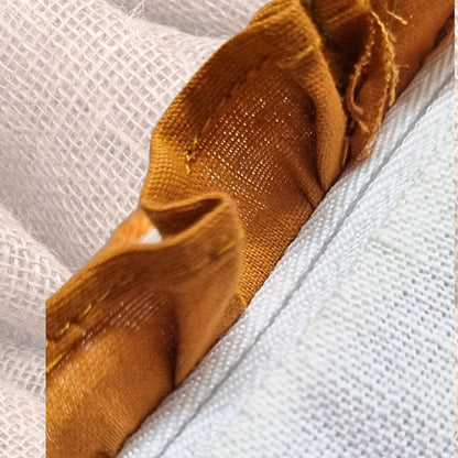 Decorative Cushion Cover |Aari work| 14 by 14| Cotton Fabric|Modern Design|cc|emb|