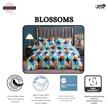 Microfiber double bedsheet |multicolor |2pillow covers|200tc|120gsm|Supersoft|95by 95inch|