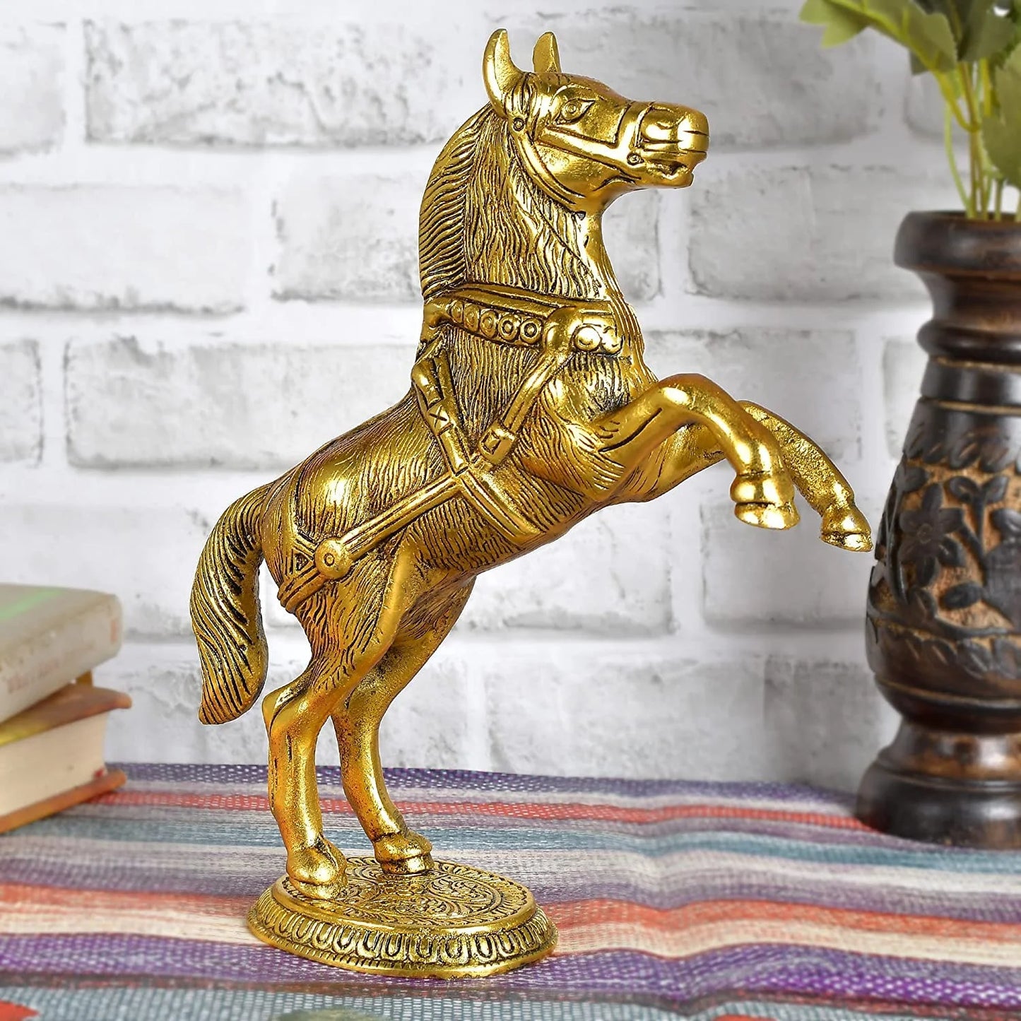 Golden Horse Figurine, Large 560g, High Quality Handicraft Decorative Showpiece