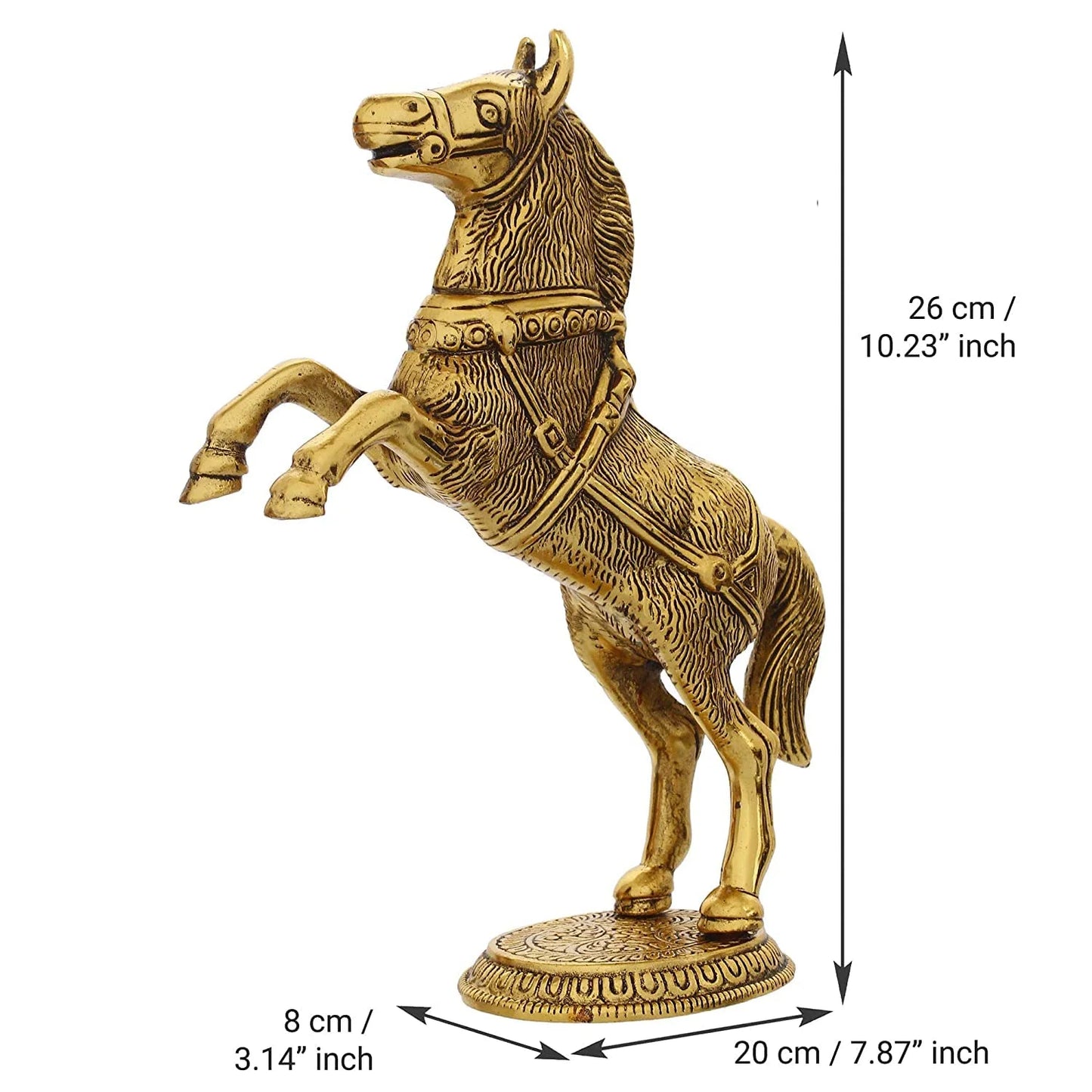 Golden Horse Figurine, Large 560g, High Quality Handicraft Decorative Showpiece