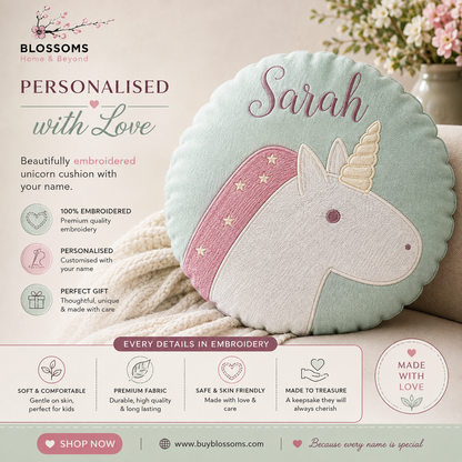 Blossoms kids cushion with filler
