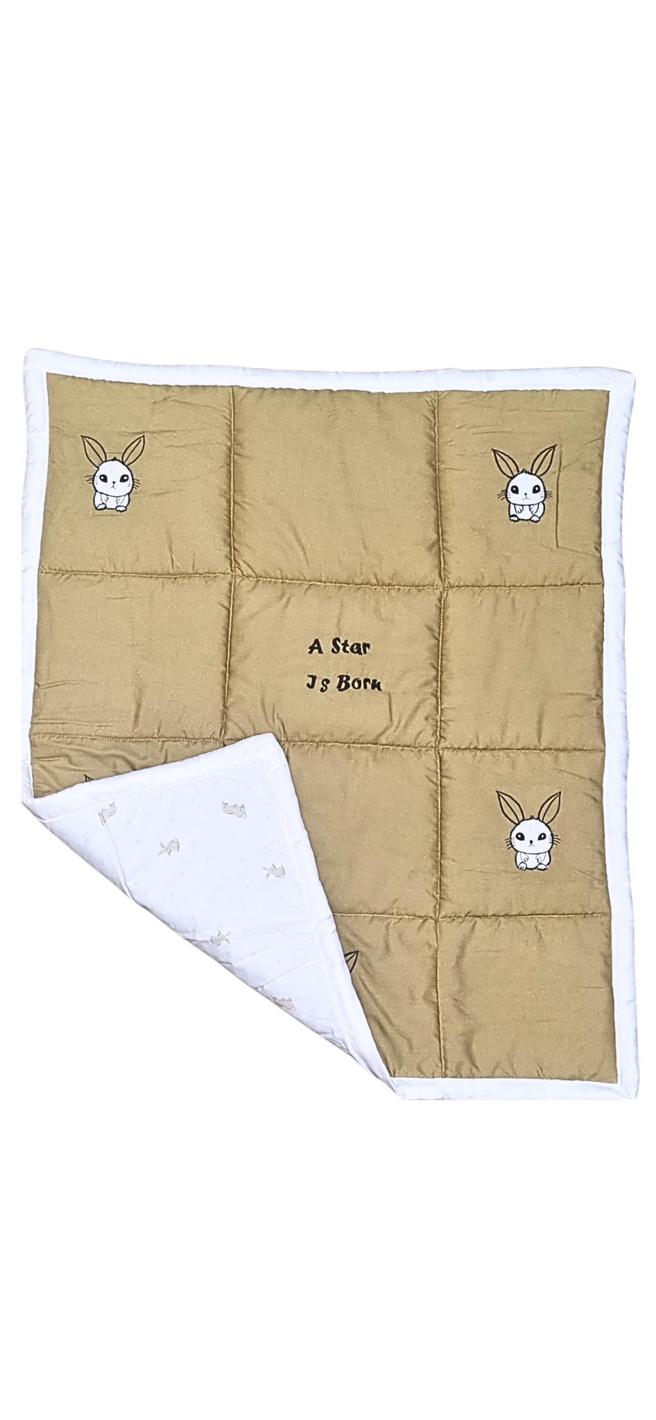 Blossoms kids embroidered double side quilt 28"x35"for age group upto 2 years.