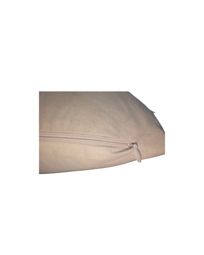 Blossoms embroidered off white cotton Cushion Cover | 16x16 inch cushion covers| floral embroidery | pack of 1