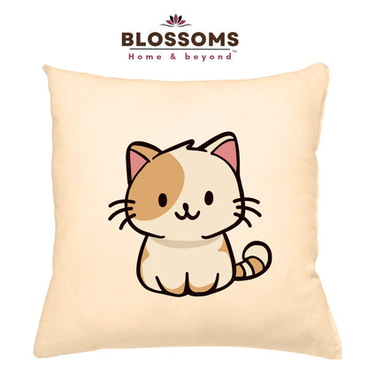 " Kitty " theme embroidered personalised cushion.Best for gifting.Name can be changed