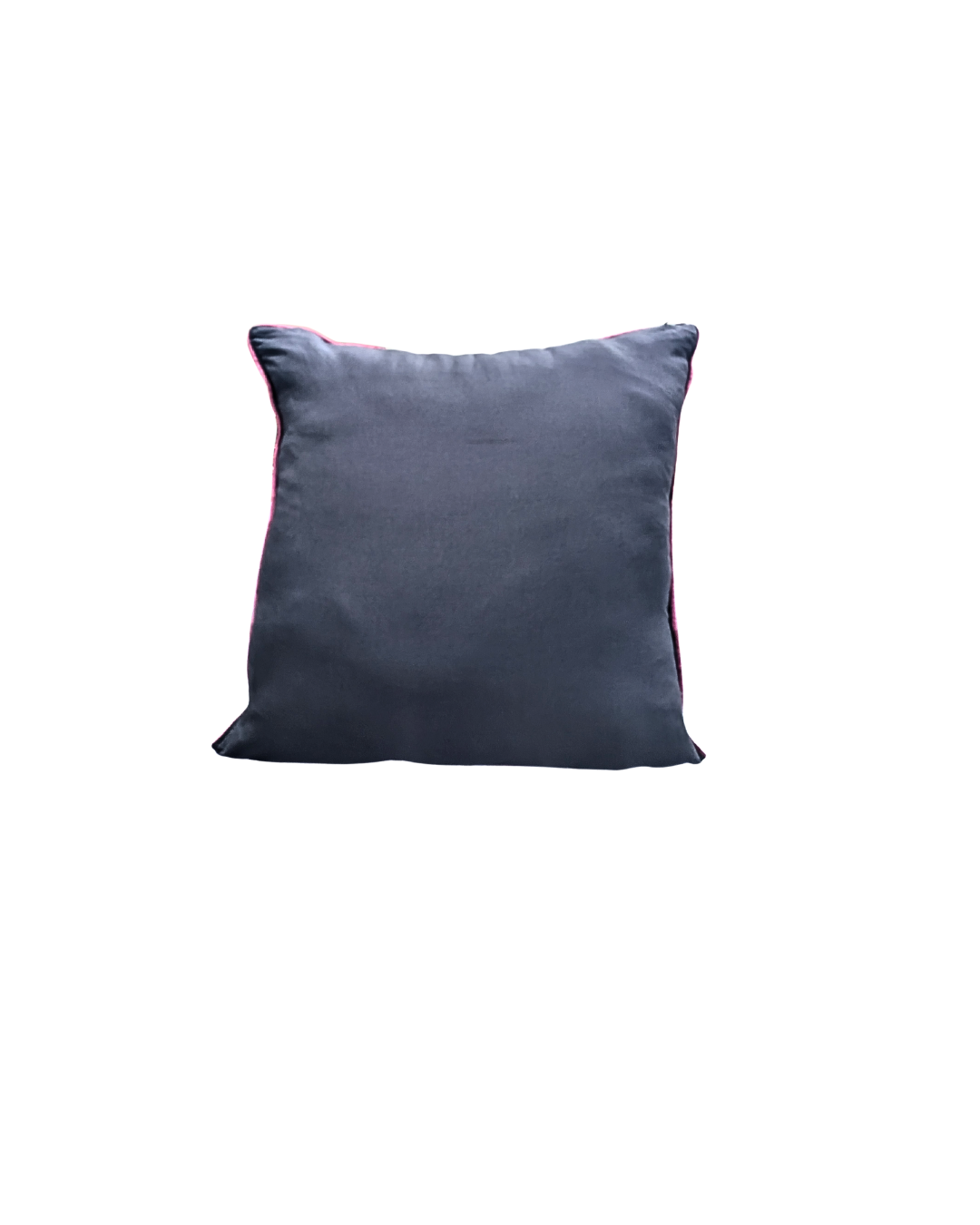 Blossoms highlighter magenta & Blue cotton  fabric Cushion cover embroidery | 16x16 inch | super premium zari embroidery | |pattern cushion covers | pack of 2