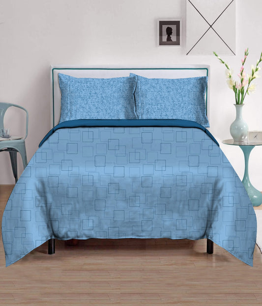 Blossoms micro cotton doublebed 300 gsm bedsheet with 2 pillows.