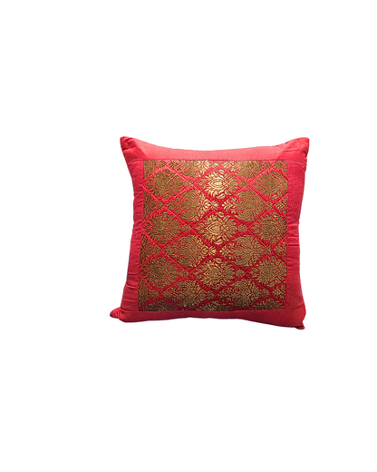 Blossoms jaquard self design with quiltinh  Cushion Cover | 16x16 inch cushion covers| self design | pack of 1