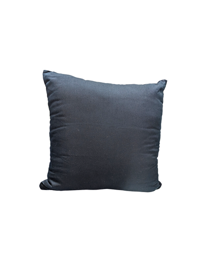 Blossoms embroidered black cotton Cushion Cover | 14*14 inch cushion covers| floral plutch work  embroidery | pack of 1