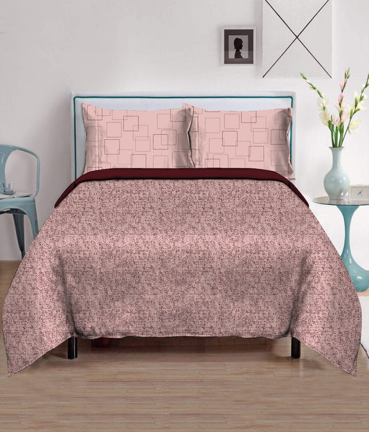 Blossoms micro cotton doublebed 300 gsm bedsheet with 2 pillows.