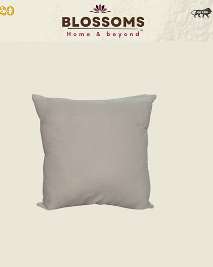 Blossoms Embroided aari work cushion cover. 14*14 inch Pack of 1