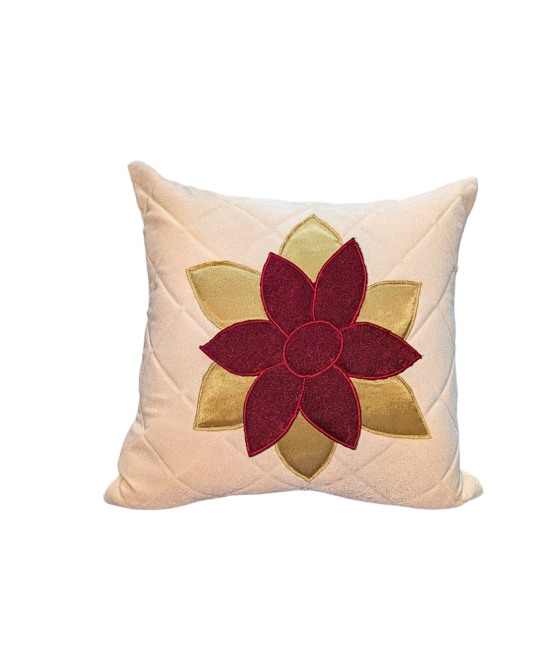 Blossoms cotton Cushion Cover | 16x16 inch cushion covers| floral patchwork | pack of 1