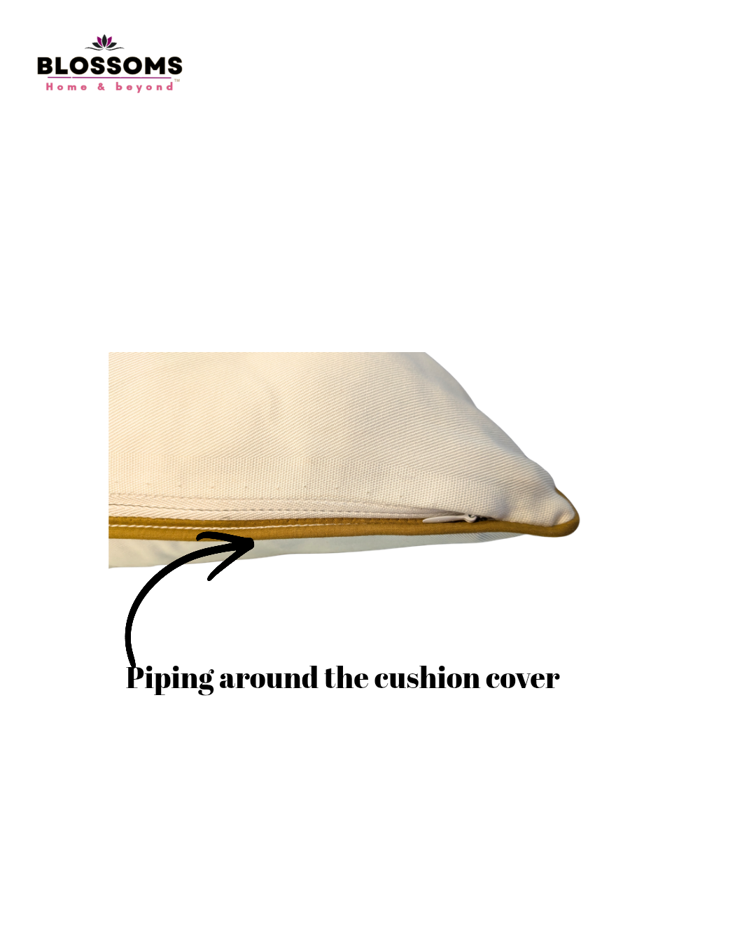 Blossoms embroidered dark beige cotton Cushion Cover | 16x16 inch cushion covers| flamingo  embroidery | pack of 1