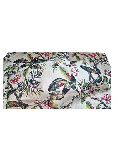 Blossoms Digital print king size printed floral bedsheet 600 tc with 2 pillows