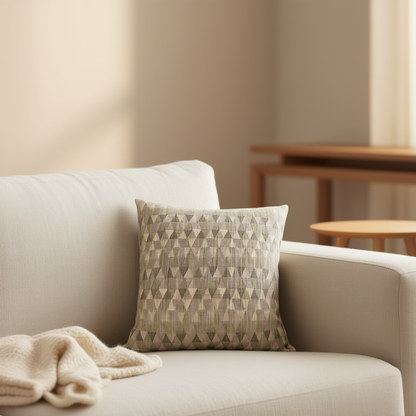 Blossoms weaved fabric Cushion Cover | 16x16 inch cushion covers | pack of 1