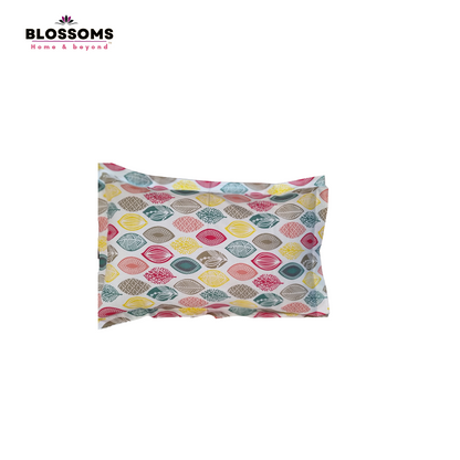 Blossoms cotton very durable bedcover with leaf embroidery and printed pillow covers . Set of 3 pcs. Big size .