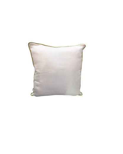 Blossoms embroidered White cotton Cushion Cover | 16x16 inch cushion covers| floral plutch embroidery | pack of 1