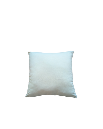 Blossoms embroidered off white cotton Cushion Cover | 16x16 inch cushion covers| floral embroidery | pack of 1