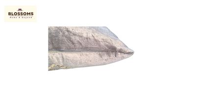 Velvet Cushion Cover with zari embroidery . Set of 1